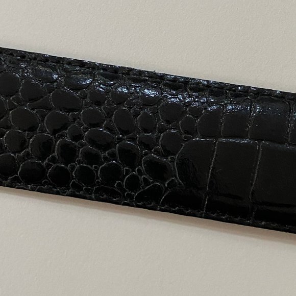 Toledano reptile embossed leather belt size S - Picture 4 of 6